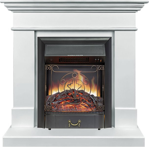 Каминокомплект California SFT (Разборный) - Белый с очагом Majestic FX Black в Санкт-Петербурге