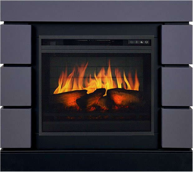 Каминокомплект Modern SFT (Разборный) - Серый графит с очагом Vision 23 EF LED 3D FX в Санкт-Петербурге