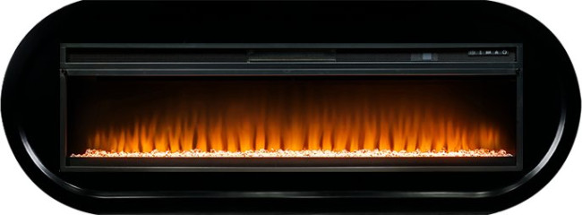 Каминокомплект Ellipse - Черный с очагом Vision 60 LED в Санкт-Петербурге