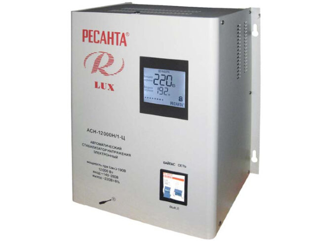 Стабилизатор напряжения серии LUX РЕСАНТА АСН-12000Н/1-Ц в Санкт-Петербурге