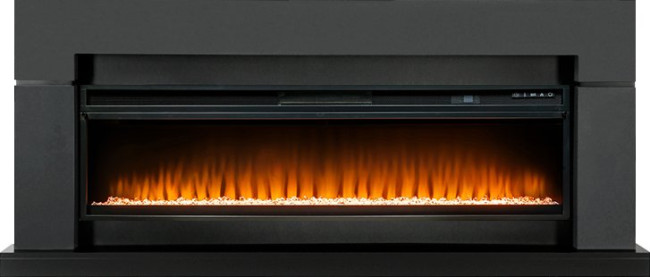 Каминокомплект Lindos Graphite Grey (линейный) с очагом Vision 60 LED в Санкт-Петербурге