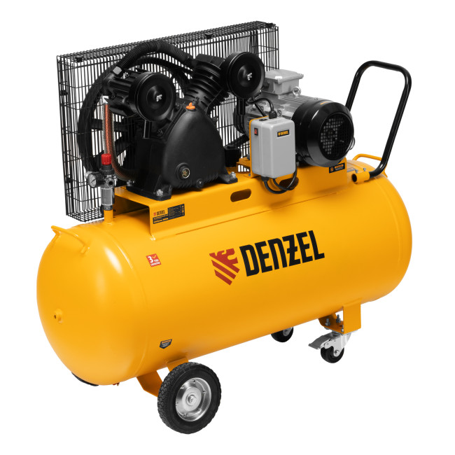 Компрессор воздушный рем. привод BCV 4000-T/200, 4,0 кВт, 200 литров, 690 л/мин Denzel в Санкт-Петербурге