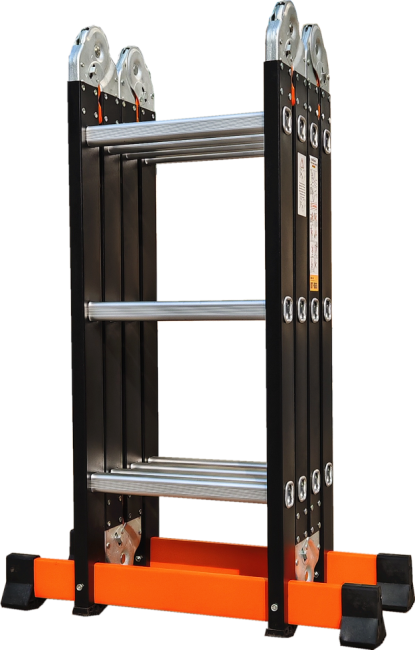 Лестница трансформер стальная, алюминиевые ступени 4x4 TM-504С в Санкт-Петербурге