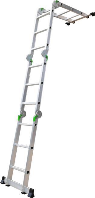 Лестница трансформер стальная, алюминиевые ступени 4x5 TM-505С в Санкт-Петербурге