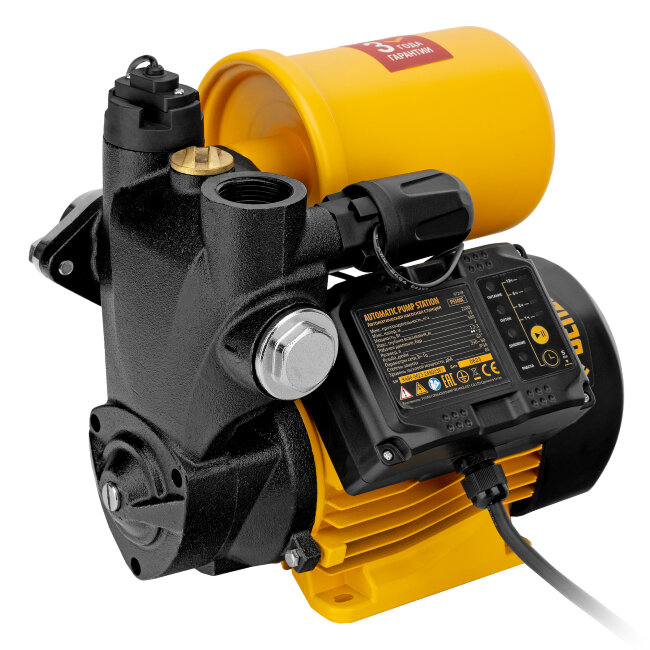 Насосная станция PS500C, 500 Вт, напор 35 м, 2200 л/ч, ресивер 2 л, блок управления Denzel в Санкт-Петербурге