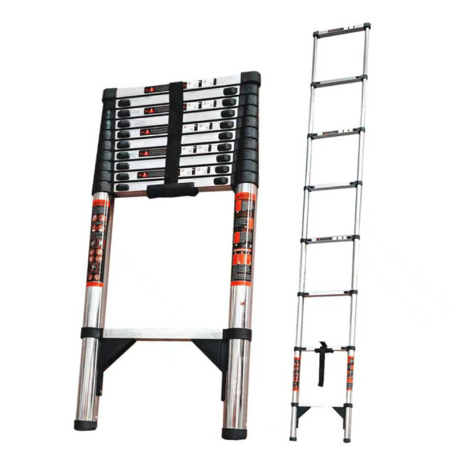 Лестница телескопическая 5м TM-1051СC (нержавеющая сталь) в Санкт-Петербурге