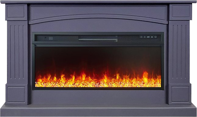 Каминокомплект Boston 42 SFT (Разборный) - Серый графит с очагом Vision 42 LED в Санкт-Петербурге