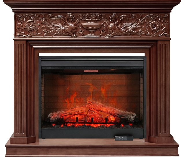Каминокомплект Palace - Темный дуб с очагом Symphony 30'' DF3020-EU в Санкт-Петербурге