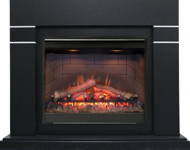 Каминокомплект Lindos - Черный (Высота 985мм) с очагом Symphony 26'' DF2608-INT в Санкт-Петербурге