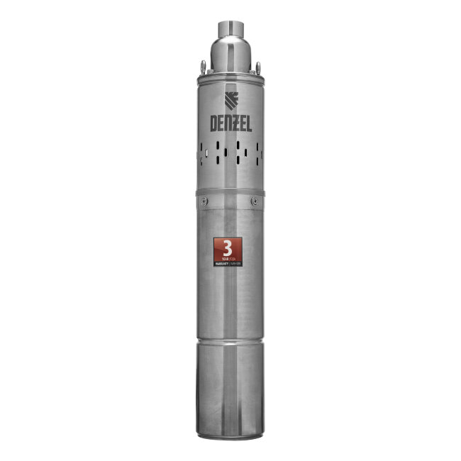 Скважинный насос DWS-4-100, винтовой, диаметр 4", 800 Вт, 1700 л/ч, напор 100 м Denzel в Санкт-Петербурге