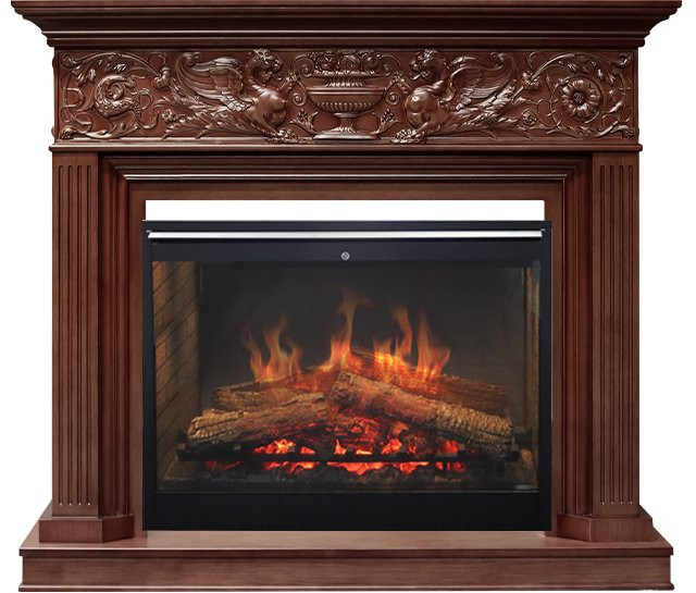 Каминокомплект Palace - Темный дуб с очагом Symphony 30'' DF3020-INT в Санкт-Петербурге