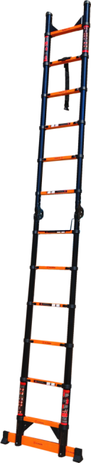 Лестница телескопическая трансформер стальная 2,5/5,0 м TM-5050C в Санкт-Петербурге