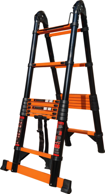 Лестница телескопическая трансформер стальная 3,3/6,6 м TM-5066C в Санкт-Петербурге