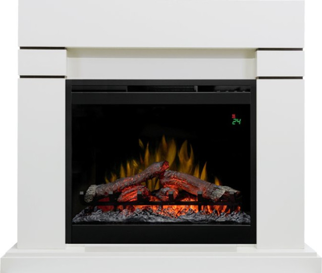 Каминокомплект Lindos - Алебастр (Высота 985мм) с очагом Symphony 26'' DF2624L-INT в Санкт-Петербурге