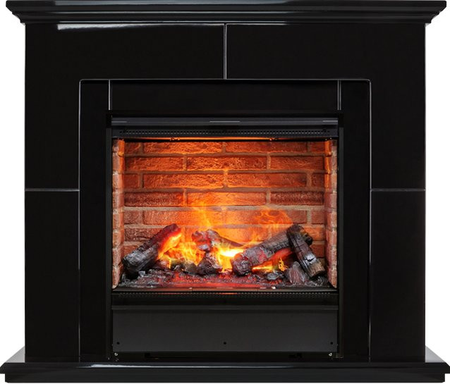 Каминокомплект Suite Black - Черный лак с очагом Engine 56-600 BB в Санкт-Петербурге