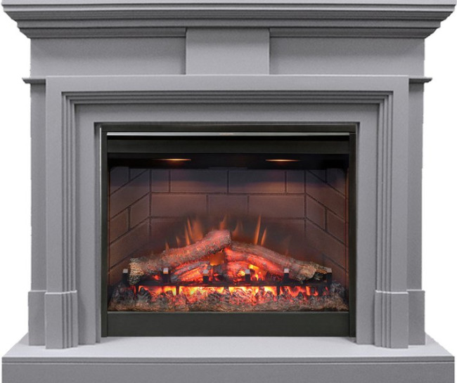 Каминокомплект Coventry Gray - Серый с очагом Symphony 26'' DF2608-INT в Санкт-Петербурге