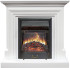 Каминокомплект Bradford - Белый с очагом Majestic FX Black в Санкт-Петербурге