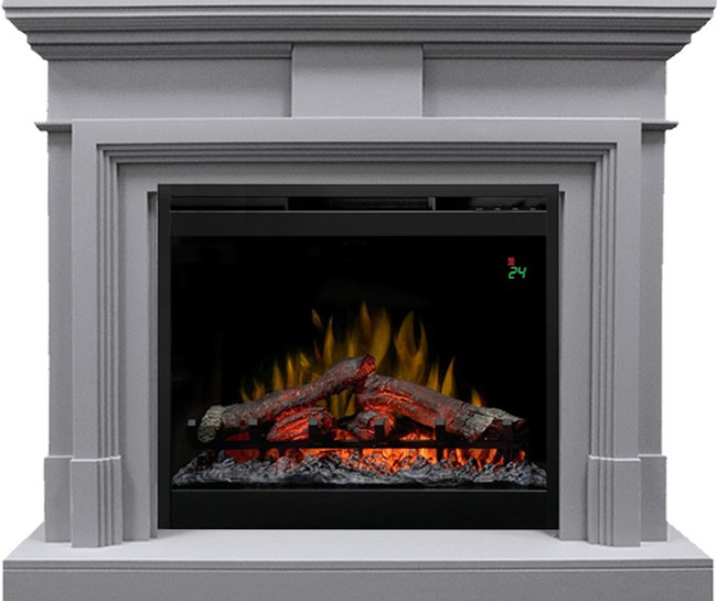 Каминокомплект Coventry Gray - Серый с очагом Symphony 26'' DF2624L-INT в Санкт-Петербурге