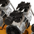 Компрессор безмасляный, малошумный  DLS 2250/100, 2250 Вт, 3x750, 100 л, 410 л/мин блок управления/ Denzel в Санкт-Петербурге