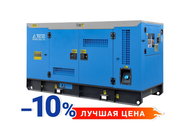 Дизельный генератор ТСС АД-20С-Т400 в шумозащитном кожухе в Санкт-Петербурге