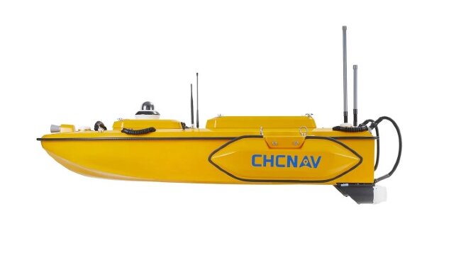 Надводный дрон CHCNAV Apache 6 USV Norbit IWBMS в Санкт-Петербурге