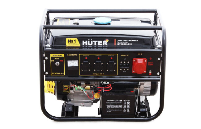 Портативный бензогенератор HUTER DY8000LX-3 в Санкт-Петербурге