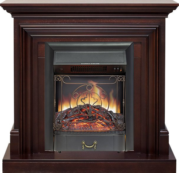 Каминокомплект Bradford - Темный дуб с очагом Majestic FX Black в Санкт-Петербурге