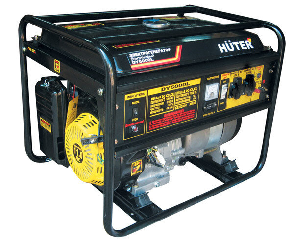 Портативный бензогенератор HUTER DY5000L в Санкт-Петербурге