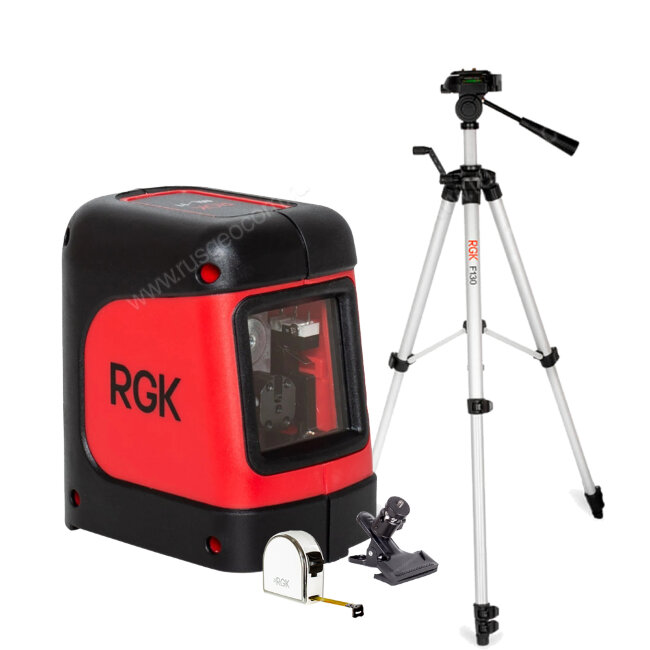 Комплект: лазерный уровень RGK ML-11 + штатив RGK F130 рулетка RGK RM3 в Санкт-Петербурге