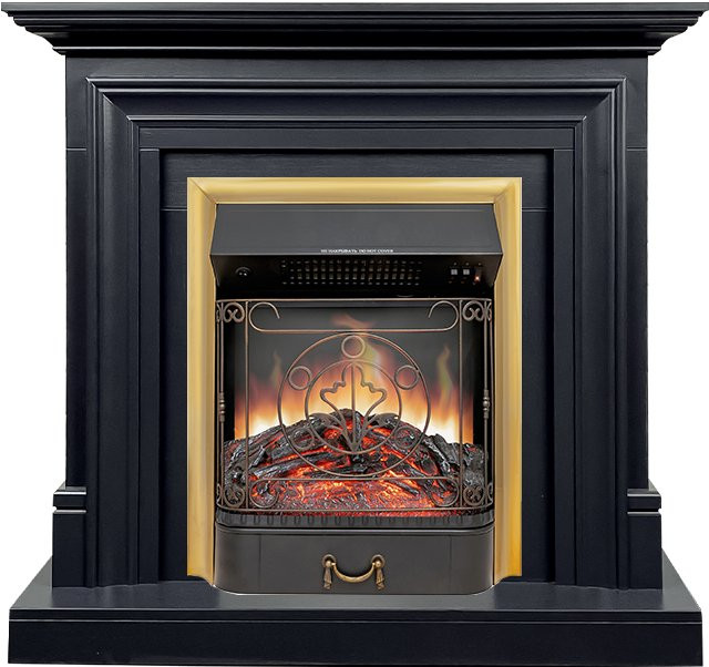 Каминокомплект Bradford - Серый графит с очагом Majestic FX Brass в Санкт-Петербурге