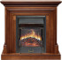 Каминокомплект Bradford - Орех с очагом Majestic FX Black в Санкт-Петербурге