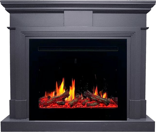Каминокомплект Coventry Graphite Grey - Серый графит с очагом 5D V-ART 25 в Санкт-Петербурге